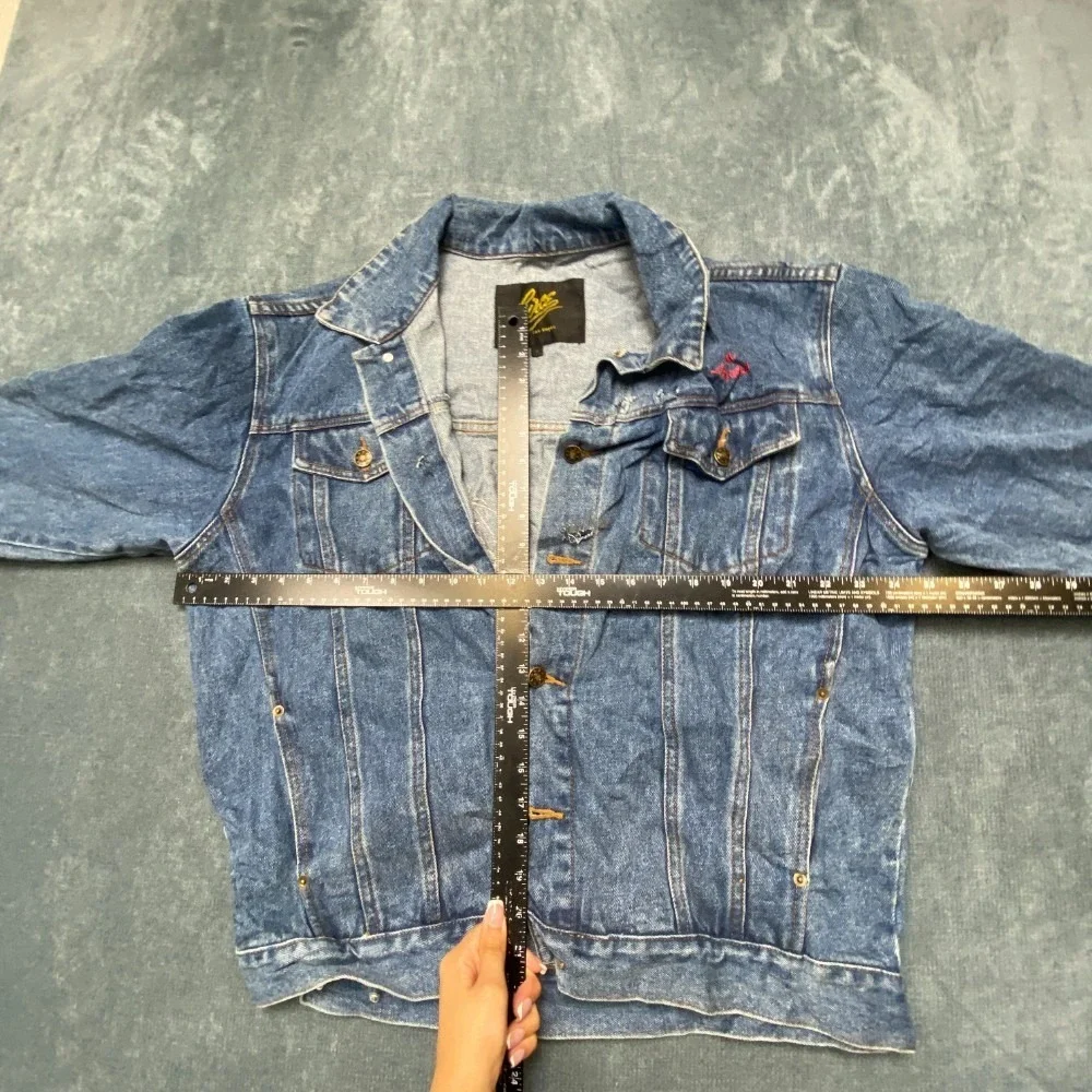 Vintage Circe Las Vegas Riviera Hotel & Casino Trucker Jacket Mens Medium Blue